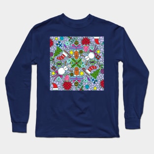 Christmas Mosaic Long Sleeve T-Shirt